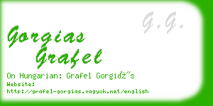gorgias grafel business card